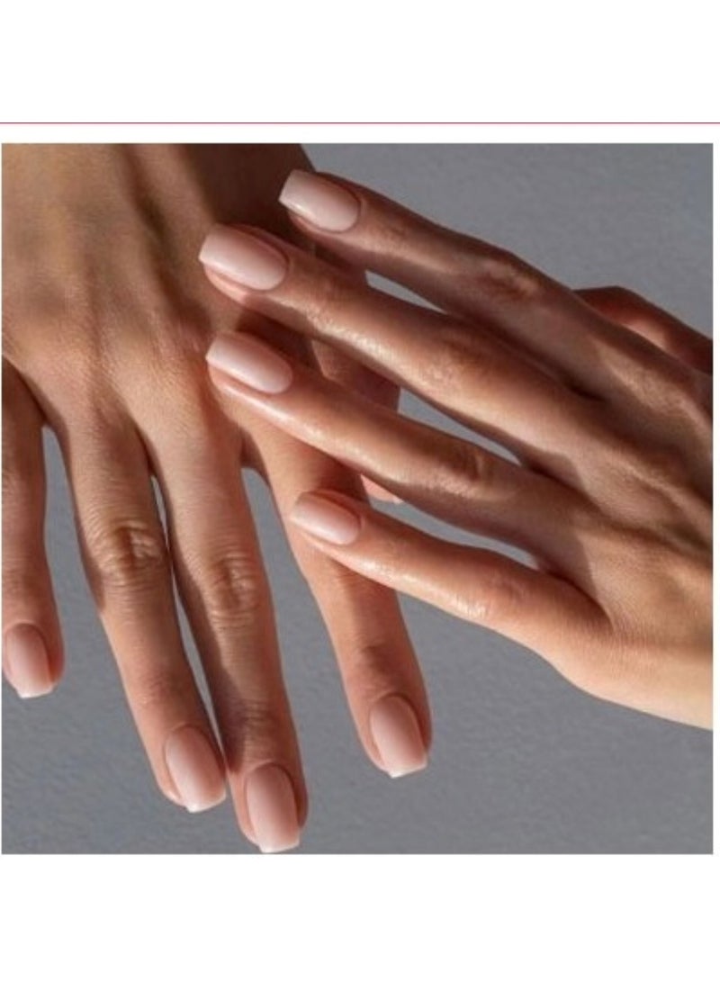 JOYME 24-Piece Pack Press On Full Cover Nails Glue Free Convenience Light Pink - Image 5