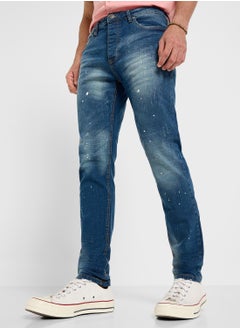 Denim Skinny Fit  Washed Jeans