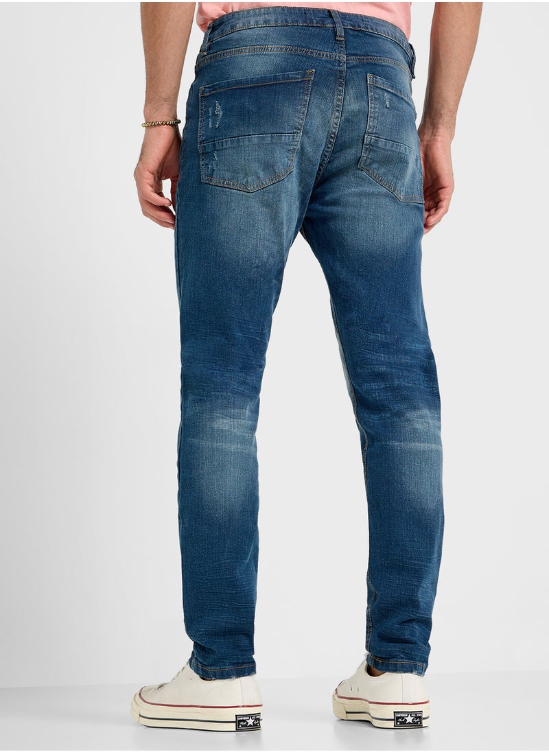 BRAVE SOUL - Denim Skinny Fit  Washed Jeans - Image 1