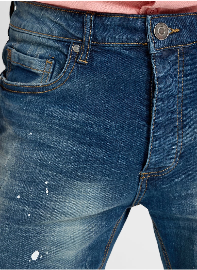 BRAVE SOUL - Denim Skinny Fit  Washed Jeans - Image 1