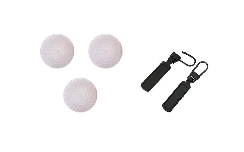 MFH 2PC Small Holes Zipper Zipper Pull Replacement Detachable Zipper Tab Repair for Clothing Jacket and 3PC Crash Pad Door Doorknob Back Wall Protector Savor Shockproof Crash Pad Pack of 2 Combo  - Image 1