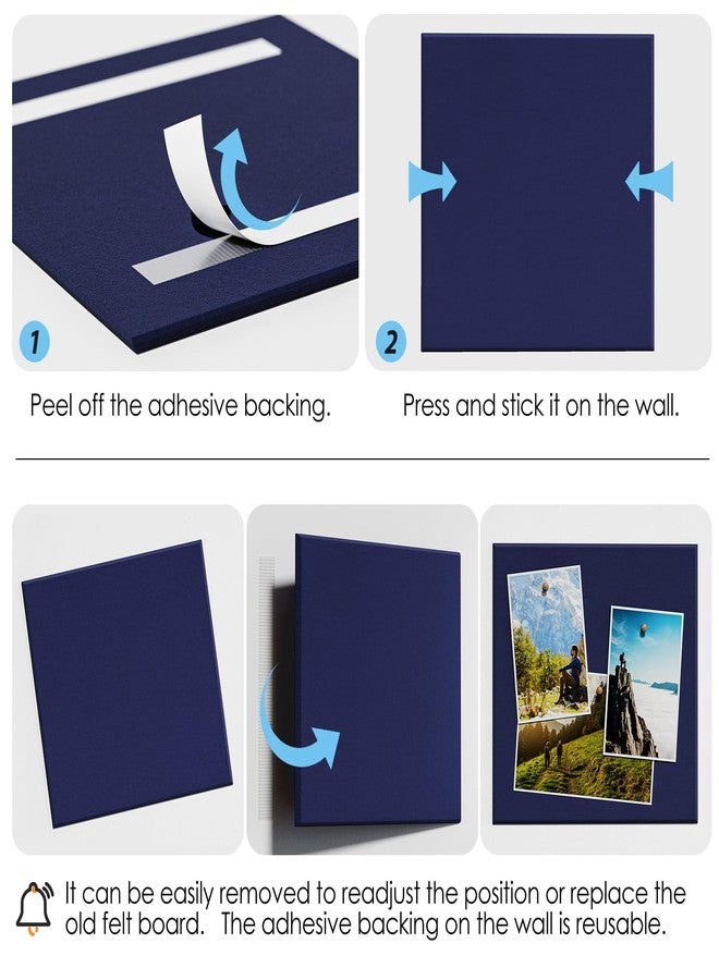 ماكسجير لوحة فلين كبيرة للجدران من ماكس جير، مقاس 36 × 24 بوصة، لوحة إعلانات زرقاء داكنة، عبوة من 6 قطع من بلاط الجدران اللبادي مع دبابيس تثبيت، لوحات فلين للمكاتب، لوحة دبابيس، لوحة إعلانات، لوحات فلين - Image 4