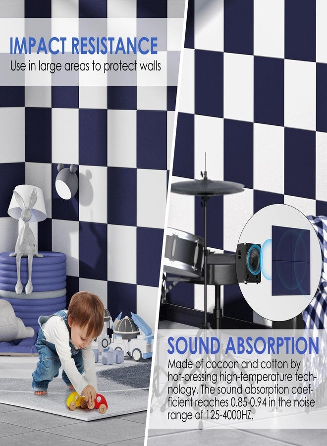 ماكسجير لوحة فلين كبيرة للجدران من ماكس جير، مقاس 36 × 24 بوصة، لوحة إعلانات زرقاء داكنة، عبوة من 6 قطع من بلاط الجدران اللبادي مع دبابيس تثبيت، لوحات فلين للمكاتب، لوحة دبابيس، لوحة إعلانات، لوحات فلين - Image 3