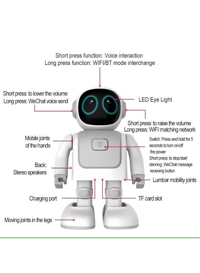 Robert Holiday Gift for Kids | Dancing Robot Bluetooth Speaker | App-Controlled Custom Dance | Gesture Interactive | Smart Educational Toy  - Image 5