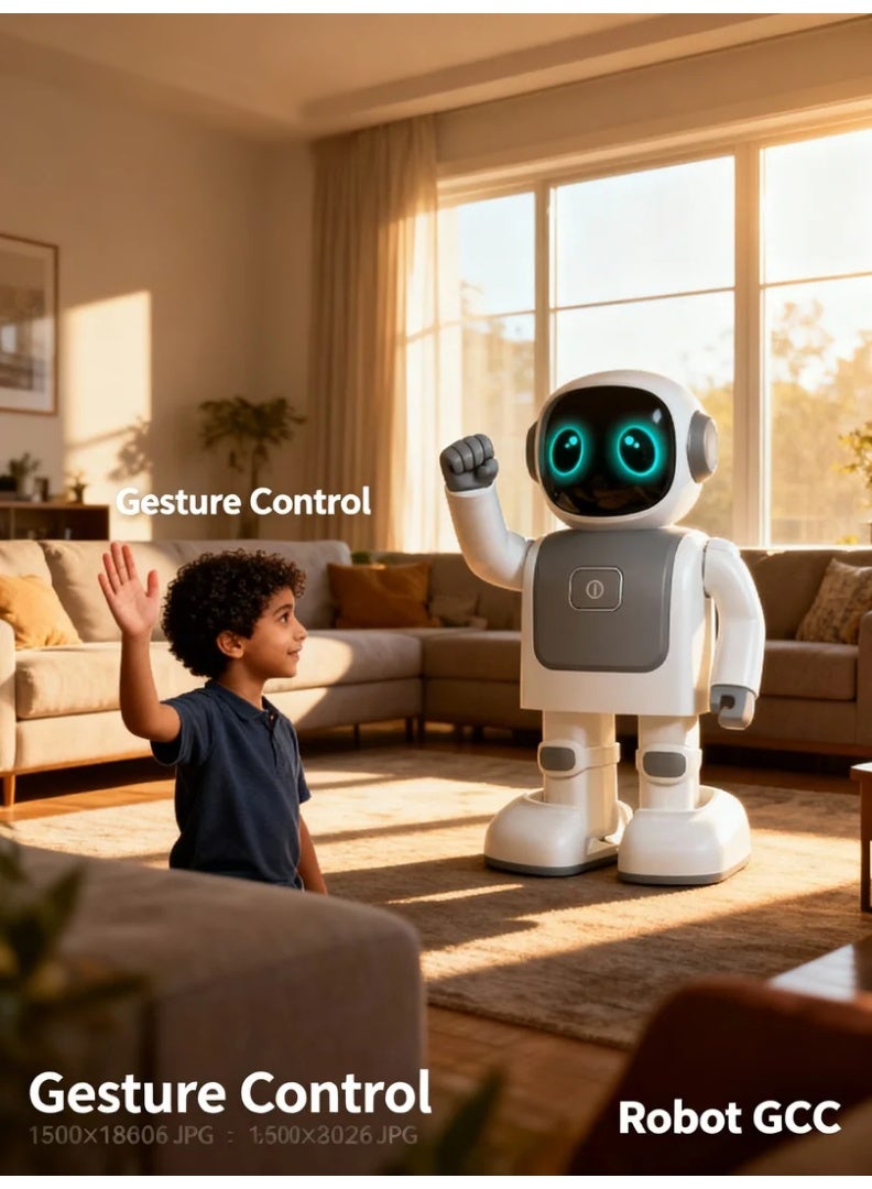 robotgcc Robert Holiday Gift for Kids | Dancing Robot Bluetooth Speaker | App-Controlled Custom Dance | Gesture Interactive | Smart Educational Toy - Image 2