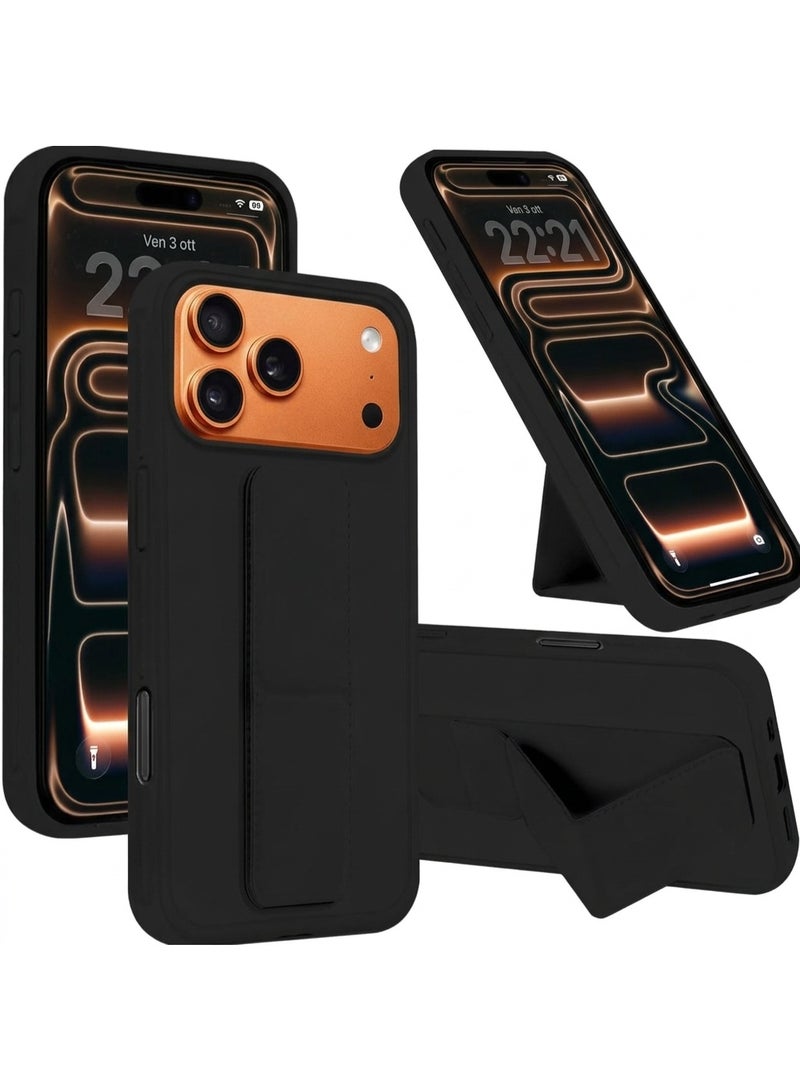 Houmt iPhone 17 Pro Case Finger Grip Holder Phone Cover For iPhone 17 Pro Multi-function Shockproof Case Two-in-One Phone Holder Cover For iPhone 17 Pro 6.3-inch - Image 1