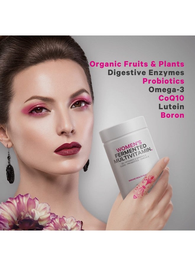 Codeage Women’s Daily Multivitamin, 25+ Vitamins & Minerals, Fermented, Organic Whole Foods, Probiotics Supplement - Vitamin A, Vitamin B, Vitamins C, D, E & K, Omega 3, Zinc - Vegan - 120 Capsules - Image 5