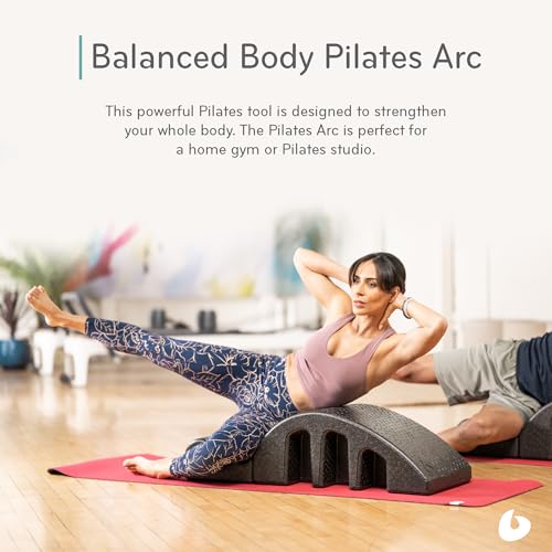 Balanced Body Pilates Arc, Step Barrel for Spine Exercises, Balance, Core Strengthening, and Stretching, Spine Corrector, Reformer Wedge, Fitness Training Tool, Pilates Equipment - Image 3