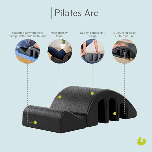 Balanced Body Pilates Arc, Step Barrel for Spine Exercises, Balance, Core Strengthening, and Stretching, Spine Corrector, Reformer Wedge, Fitness Training Tool, Pilates Equipment - Image 5
