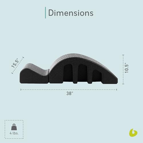 Balanced Body Pilates Arc, Step Barrel for Spine Exercises, Balance, Core Strengthening, and Stretching, Spine Corrector, Reformer Wedge, Fitness Training Tool, Pilates Equipment - Image 2