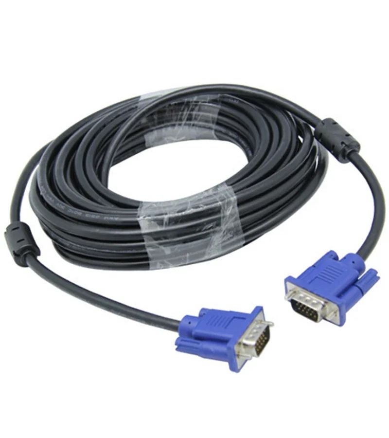 كابل تمديد VGA ذكر إلى ذكر بطول 2.7 متر، 15 دبوس، لشاشة الكمبيوتر وجهاز العرض والتلفزيون والكمبيوتر، محول. - Image 1