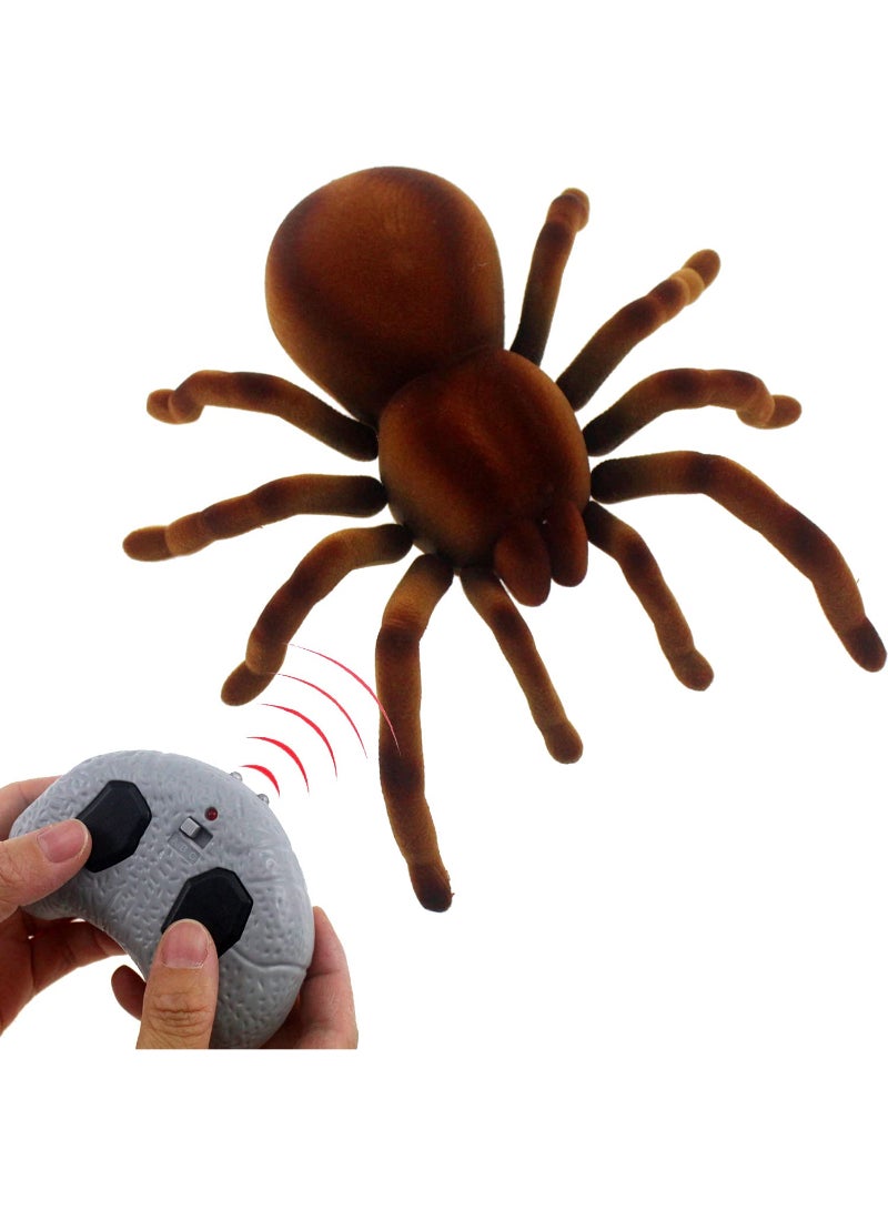 AROAQ Spider Remote Control Animal Large Size Realistic Tarantula Toys Vehicle Car Electric Kids Brown - Image 1