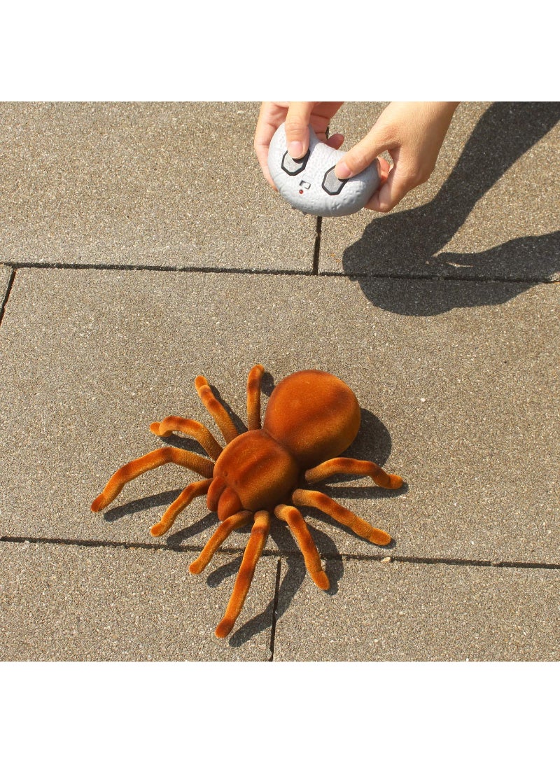 AROAQ Spider Remote Control Animal Large Size Realistic Tarantula Toys Vehicle Car Electric Kids Brown - Image 4