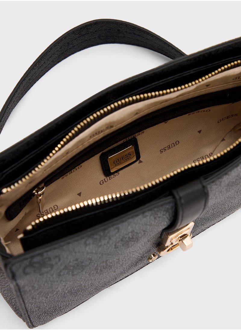 GUESS Zamira Top Zip Shoulder Bag  - Image 5