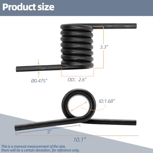 Sconva Trailer Ramp Coil Springs, Heavy Duty Trailer Springs Right & Left Ramp Gate 2000 lbs RS16933LH RS16933RH, Fits for Trucks, Trailer Gates (1 Pair) - Image 2