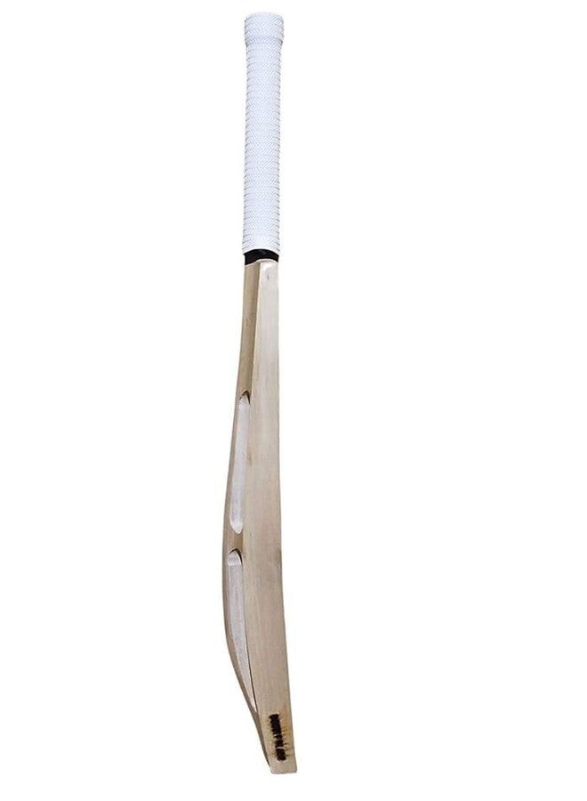مضرب كريكيت VB Sports Plain Scoop Kashmir، حجم كامل، خشب الصفصاف، مناسب لكرات التنس الصلبة، عبوة من قطعة واحدة - Image 4