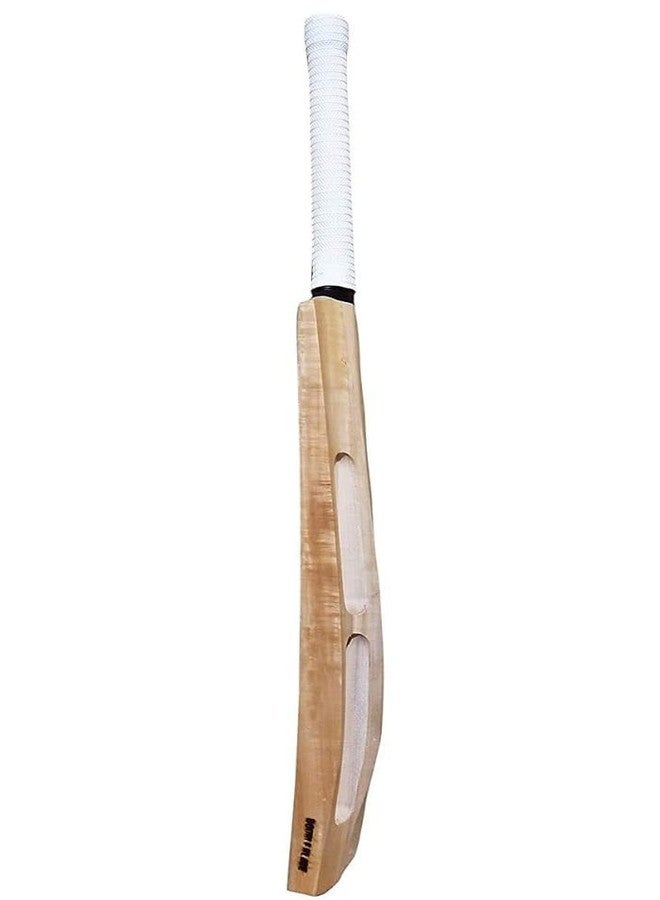 مضرب كريكيت VB Sports Plain Scoop Kashmir، حجم كامل، خشب الصفصاف، مناسب لكرات التنس الصلبة، عبوة من قطعة واحدة - Image 5