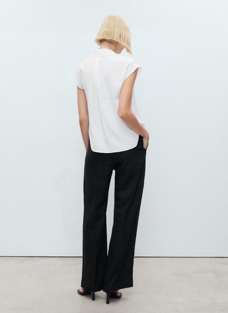 MANGO Lyocell Sleeveless Shirt  - Image 2