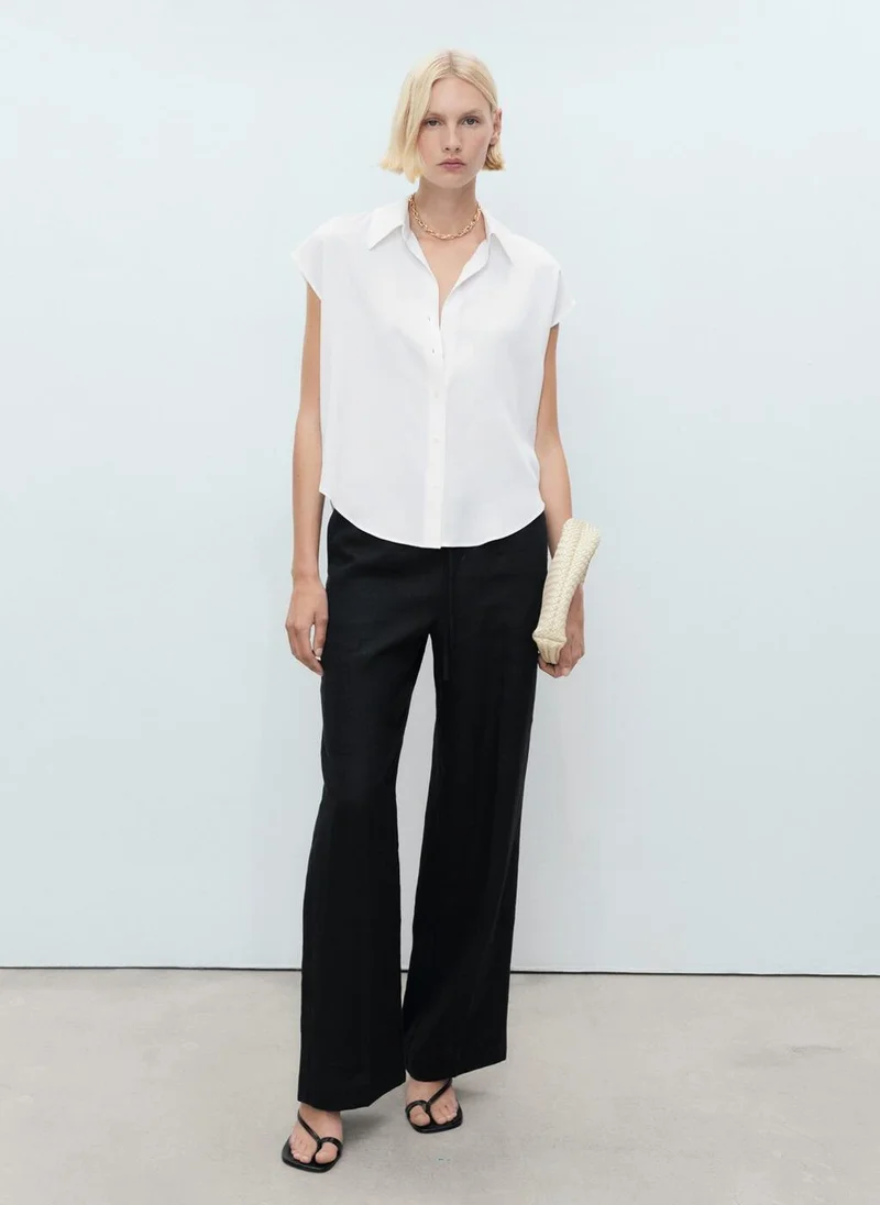 MANGO Lyocell Sleeveless Shirt