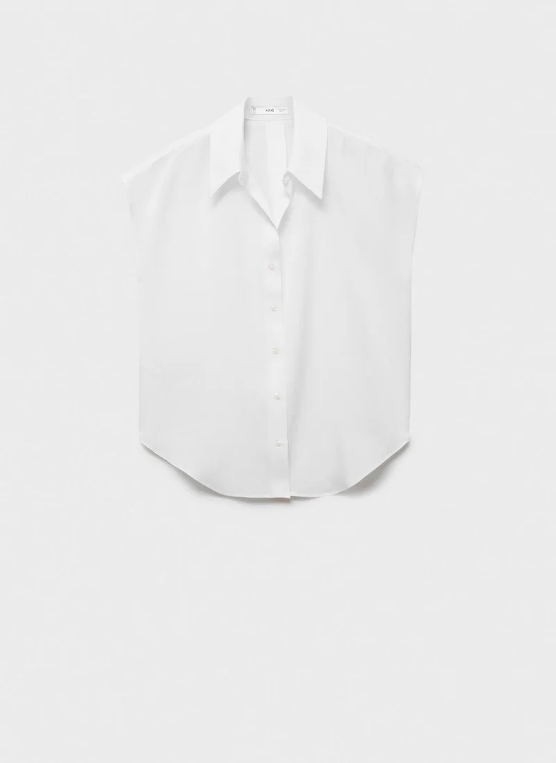 MANGO Lyocell Sleeveless Shirt
