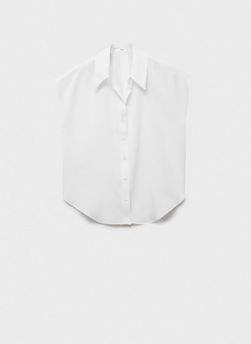 MANGO Lyocell Sleeveless Shirt  - Image 5
