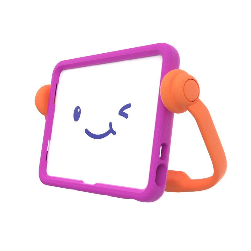 Speck iPad Case for Kids Heavy Duty Protective Case for 109 Inch iPad 10th Generation MultiRange Stand Handle Works for Car Headrests Table Top Watching VioletFlux Orange