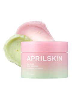 APRILSKIN APRILSKIN Pink Aloe Facial Polish Cleanser  Gentle Exfoliation with Mungbean  Soybean Scrub  Removes Waterproof Makeup  Sunscreen  NonComedogenic Cleanser for All Skin Types  Korean Skincare 