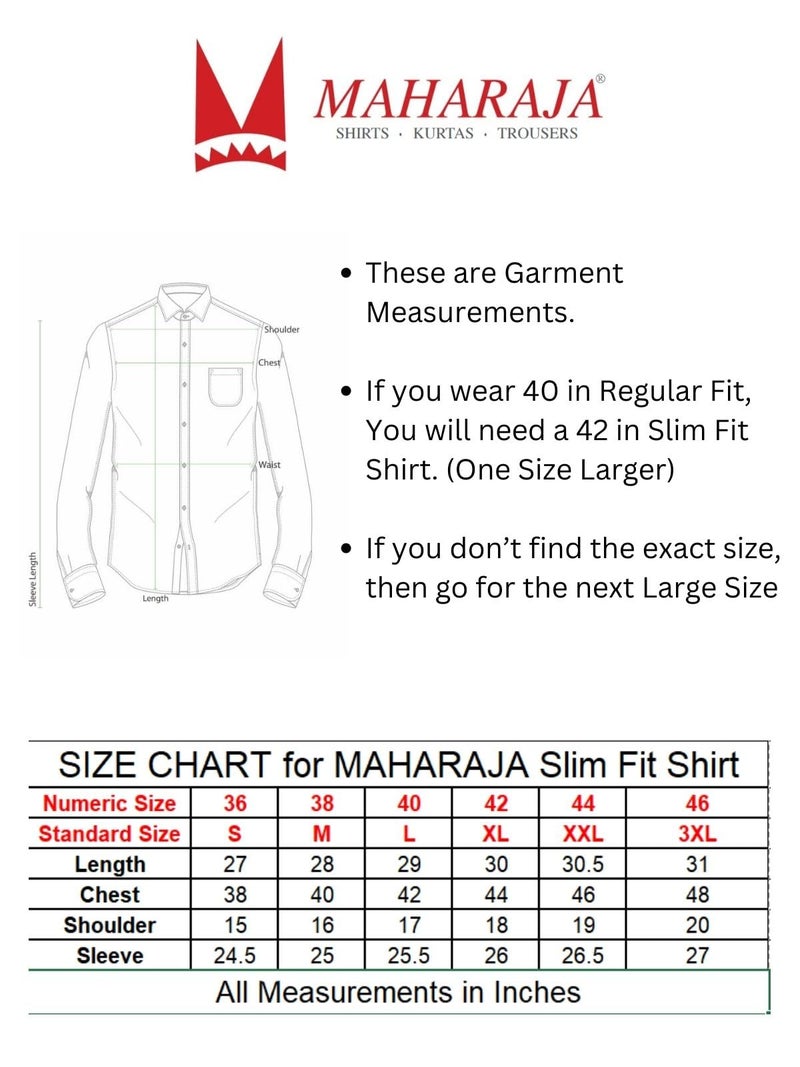 Maharaja Men's Regular Fit Formal Shirt (Pack of 3) (MSCombo19--38_Assorted_38) - Image 2