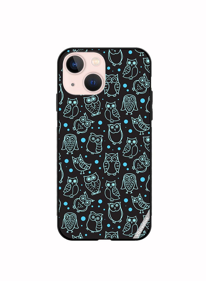VR CREATIVE Protective Case Cover For Apple iPhone 14 Night Owl Stroke Design Multicolour - Image 1