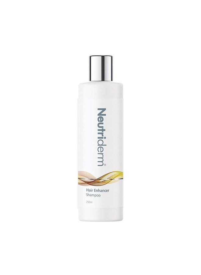 Neutriderm شامبو تعزيز الشعر - شامبو تكثيف + تقوية للشعر الجاف والضعيف والتالف، 250 مل - Image 1