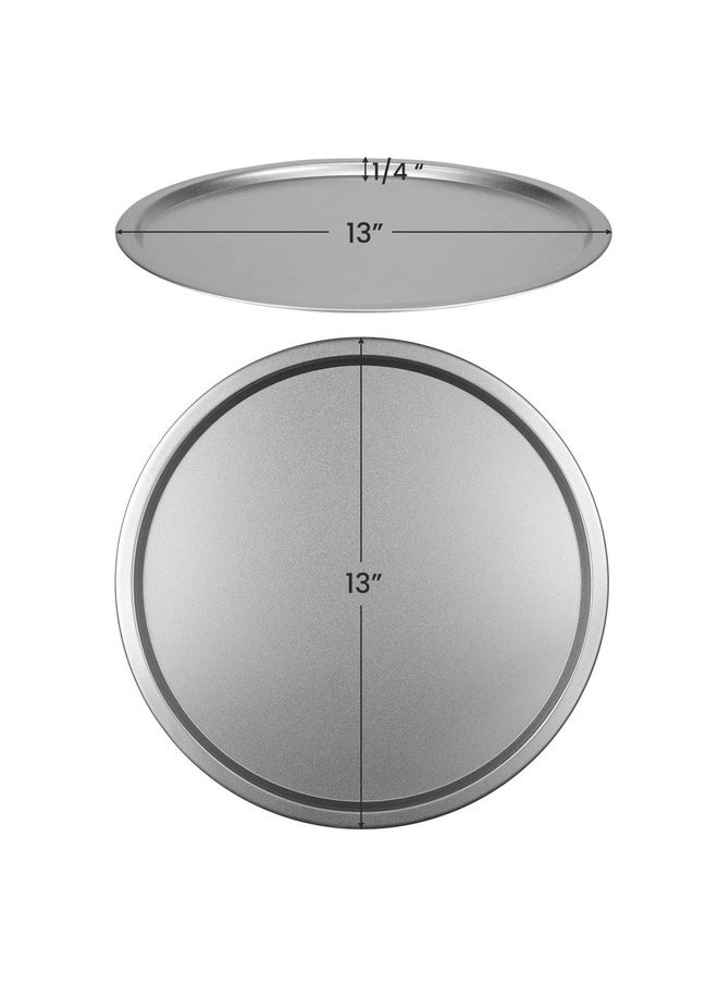DecorRack - 13 Inch Alloy Steel Pizza Pan, Non-Stick Coating, Dishwasher Safe Serving Tray, Round Baking Tray For Oven Use (1 Pack) - Image 1