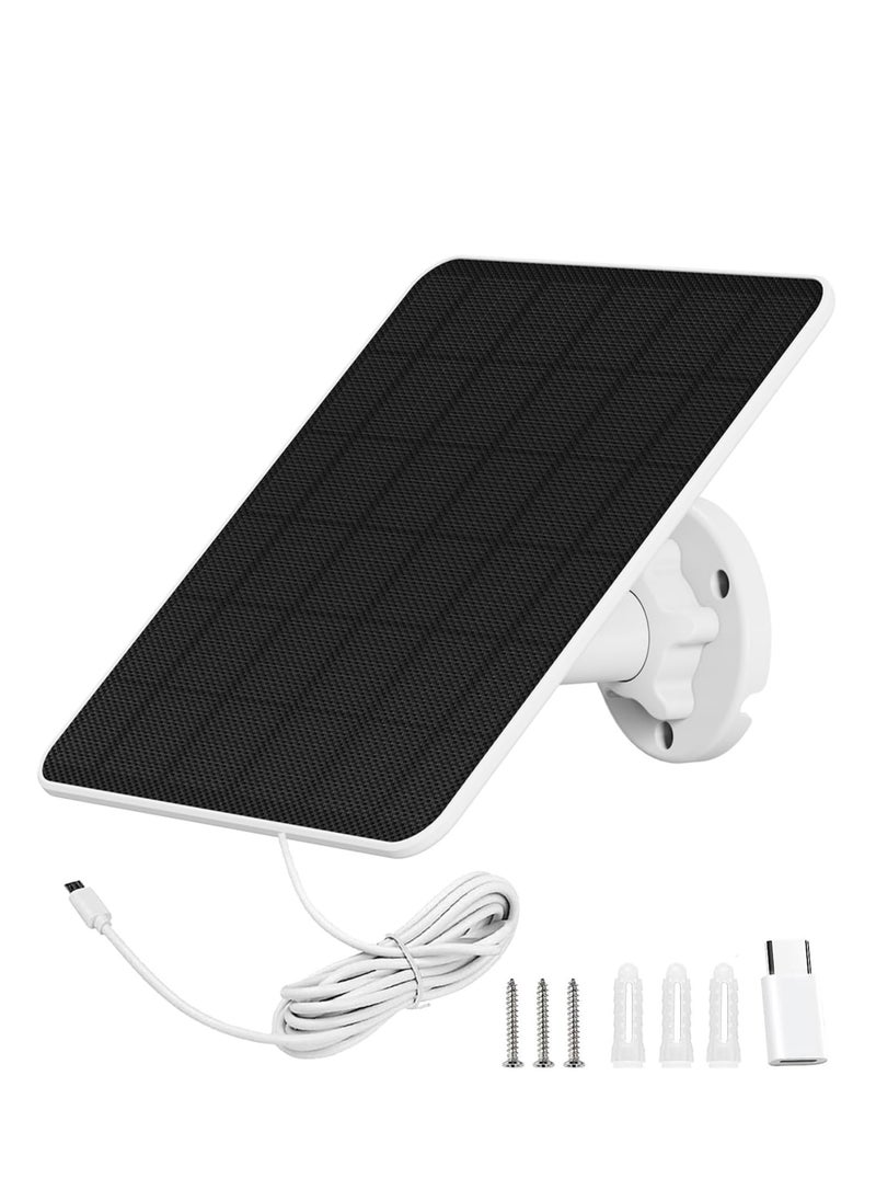 Dubkart 6W Solar Panel for Security Camera Waterproof with 360°Adjustable Mounting  - Image 1
