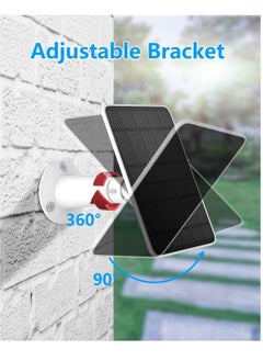 Dubkart 6W Solar Panel for Security Camera Waterproof with 360°Adjustable Mounting  - Image 3