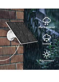 Dubkart 6W Solar Panel for Security Camera Waterproof with 360°Adjustable Mounting  - Image 2