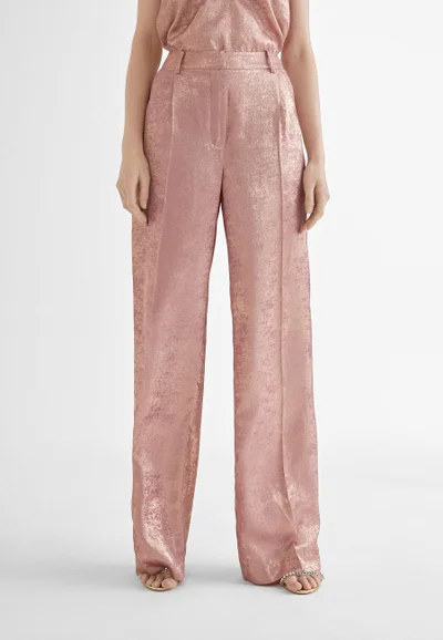 Lola Casademunt Straight iridescent trousers