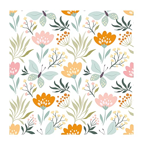 PAPER PLANE DESIGN Self-Adhesive Matte Waterproof Floral Wallpaper for Living Room Bedroom Hall(1 Roll Size 2 X 12 Feet) - Image 1