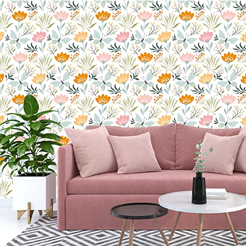 PAPER PLANE DESIGN Self-Adhesive Matte Waterproof Floral Wallpaper for Living Room Bedroom Hall(1 Roll Size 2 X 12 Feet) - Image 4