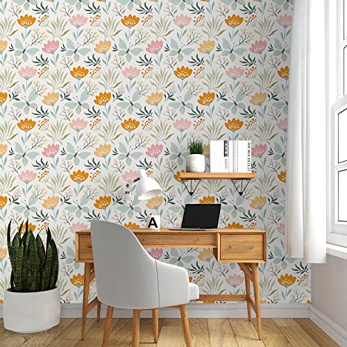 PAPER PLANE DESIGN Self-Adhesive Matte Waterproof Floral Wallpaper for Living Room Bedroom Hall(1 Roll Size 2 X 12 Feet) - Image 3