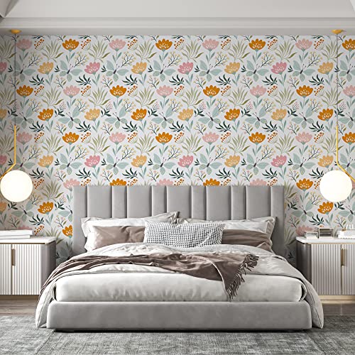PAPER PLANE DESIGN Self-Adhesive Matte Waterproof Floral Wallpaper for Living Room Bedroom Hall(1 Roll Size 2 X 12 Feet) - Image 2