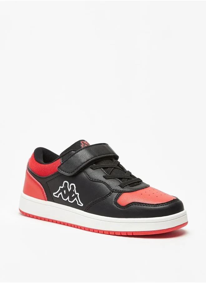 كابا Boys' Colourblock Lace Detail Low Top Sneakers  with Hook and Loop Closure