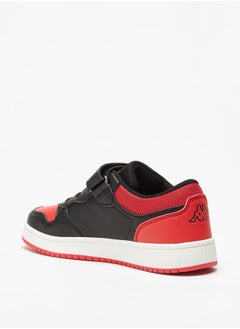 Kappa Boys' Colourblock Lace Detail Low Top Sneakers  with Hook and Loop Closure  - Image 2