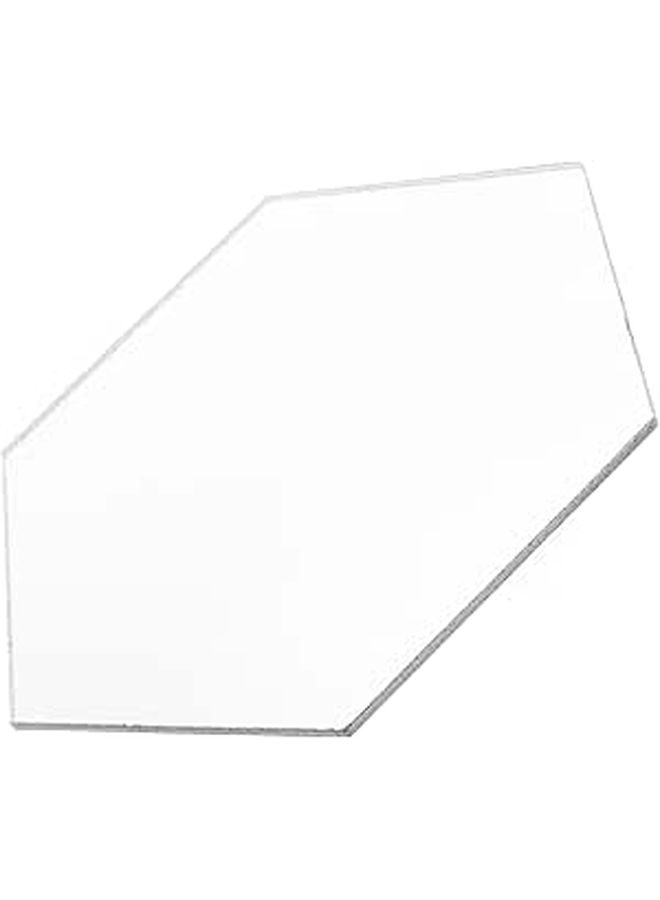 Hexagon Wall Mirror 10x10 Inches Acrylic Frameless for Bathroom Bedroom Entryway Vanity Decor - Image 1