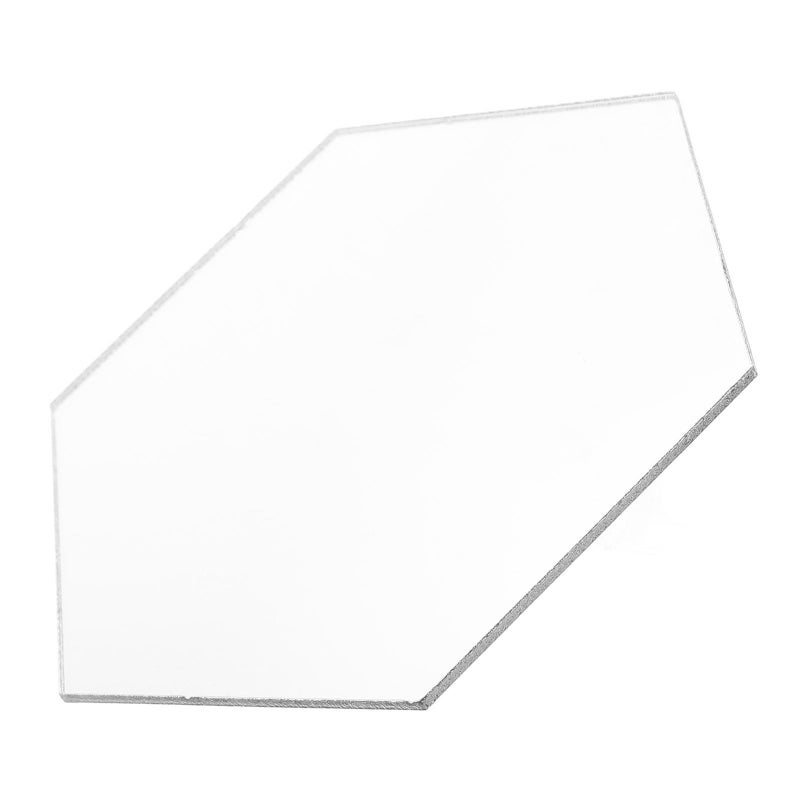 Hexagon Wall Mirror 10x10 Inches Acrylic Frameless for Bathroom Bedroom Entryway Vanity Decor - Image 2