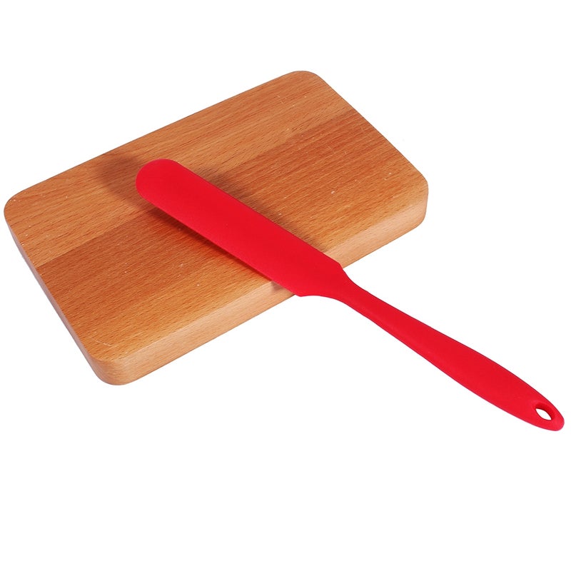 Cake Cream Butter Spatula Mixing Batter Scraper Brush Silicone Baking Cook Tool Red - Image 1
