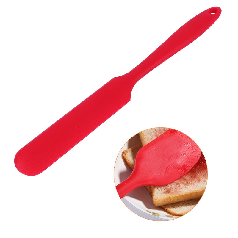 Cake Cream Butter Spatula Mixing Batter Scraper Brush Silicone Baking Cook Tool Red - Image 2