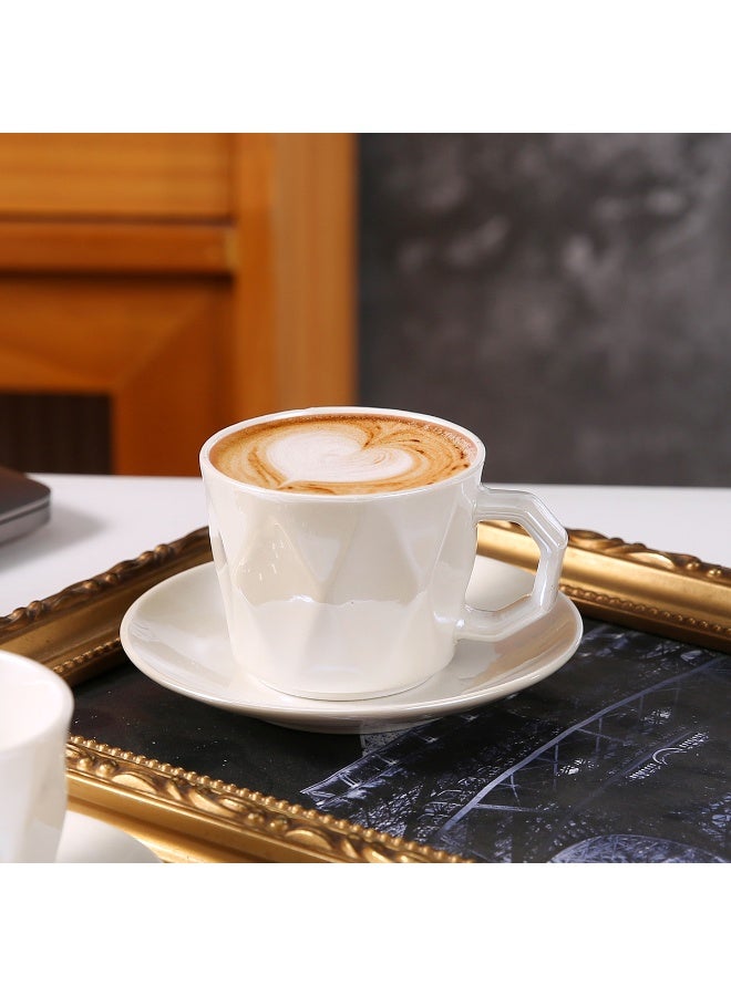 OASIS-TH 6 Sets of Luxurious Ceramic Turkish Arabic Coffee Cup Tea Cup Set - Image 3