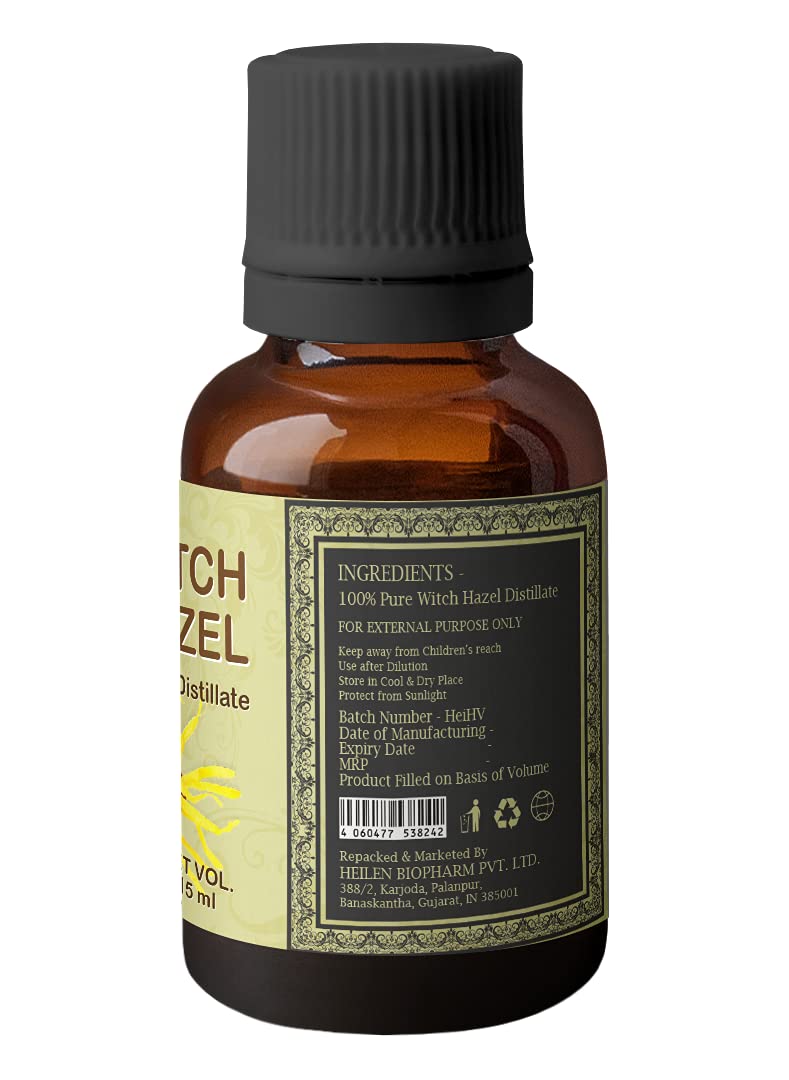 Heilen Biopharm Heilen Biopharm Witch Hazel Aqueous Extract Hamamelis Virginiana Stronger More Effective than Oil 15 mL Pack of 1  - Image 4