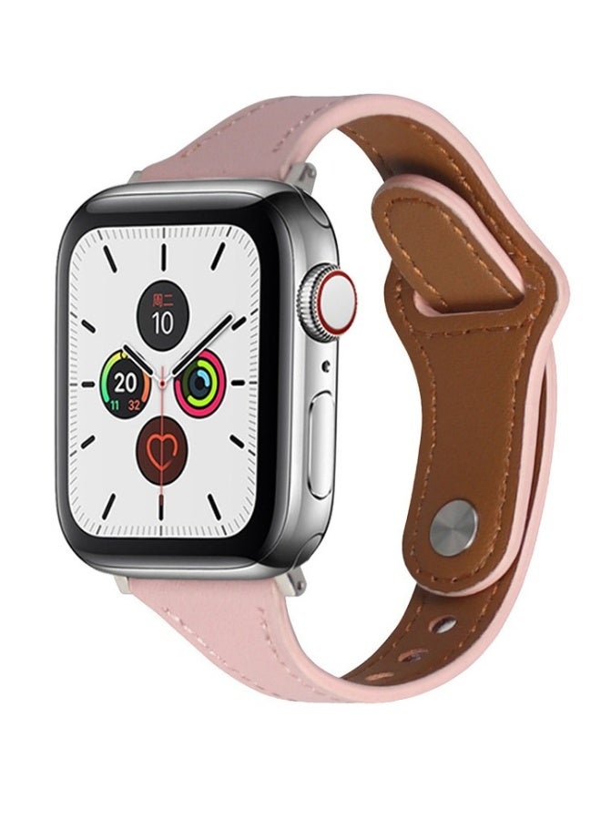 Beauenty For apple watch Watch Leather stylish Women's Apple strap 42/44/45/49 Pink