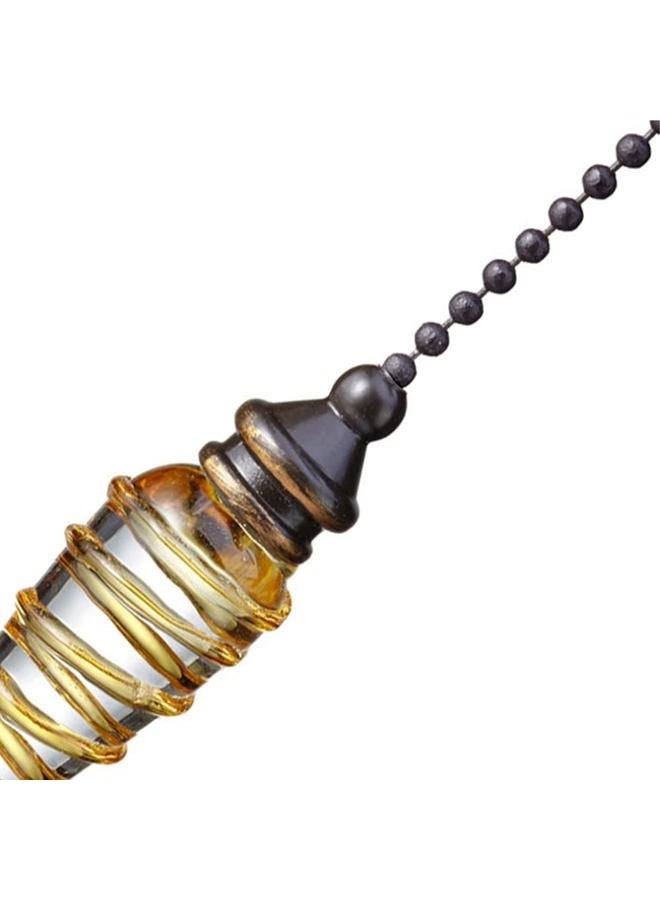 Aoprofree Pull Chains for Ceiling Fans, Crystal Glass Pendant 12 inch Pull Chain for Ceiling Fan Light Decoration, Bronze - Image 4