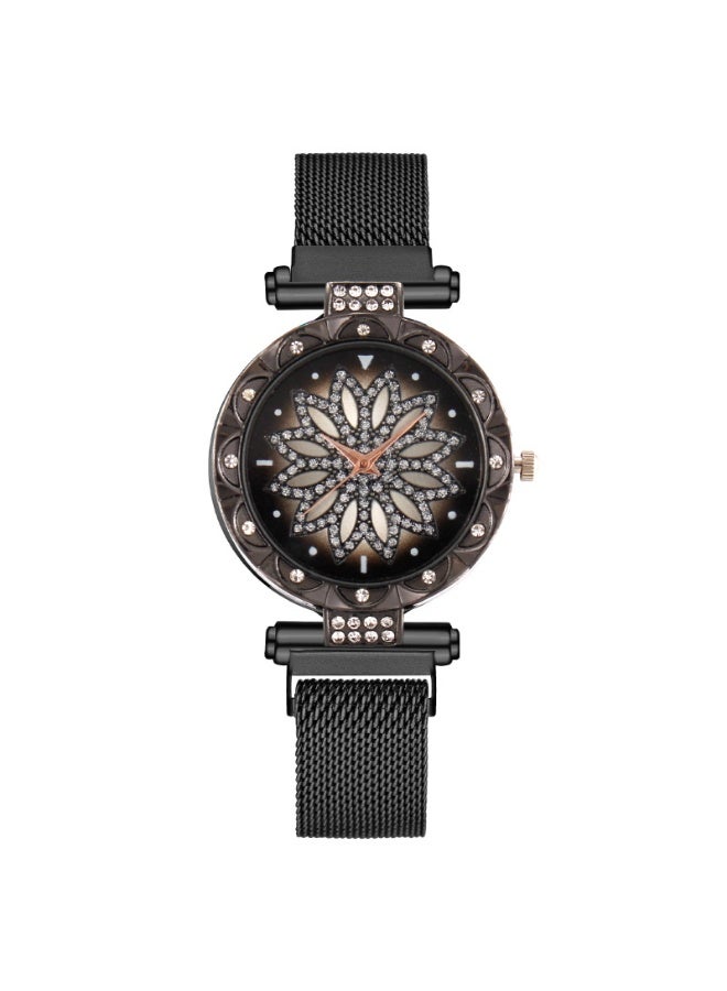 Minimalist Time Running Magnet Strap Women's Watch
